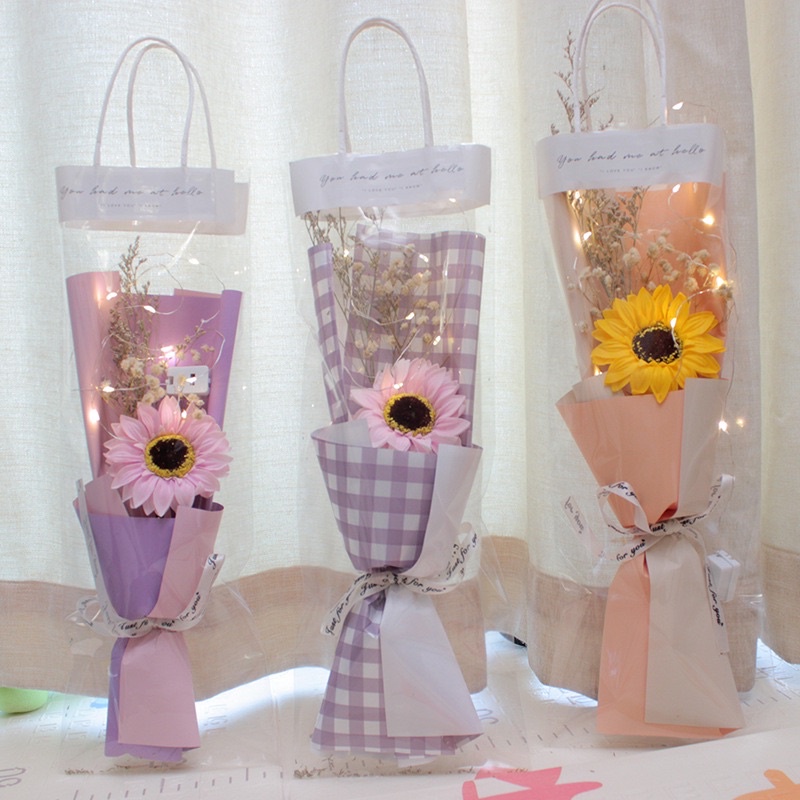 Bó hoa lụa nhiều mẫu, quà tặng ý nghĩa 8/3, sinh nhật, 14/2, valentine người yêu
