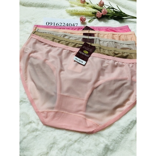 Set 5 Quần lót nữ Thịnh Phát size lớn, quần chíp nữ thông hơi thun lạnh xịn