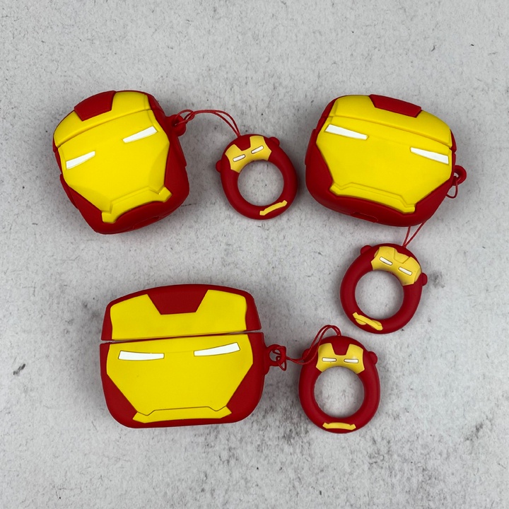 Case Airpods 1/2/3/Pro I.R.O.N.M.A.N, Ốp Airpods chất - Mã TZAP328
