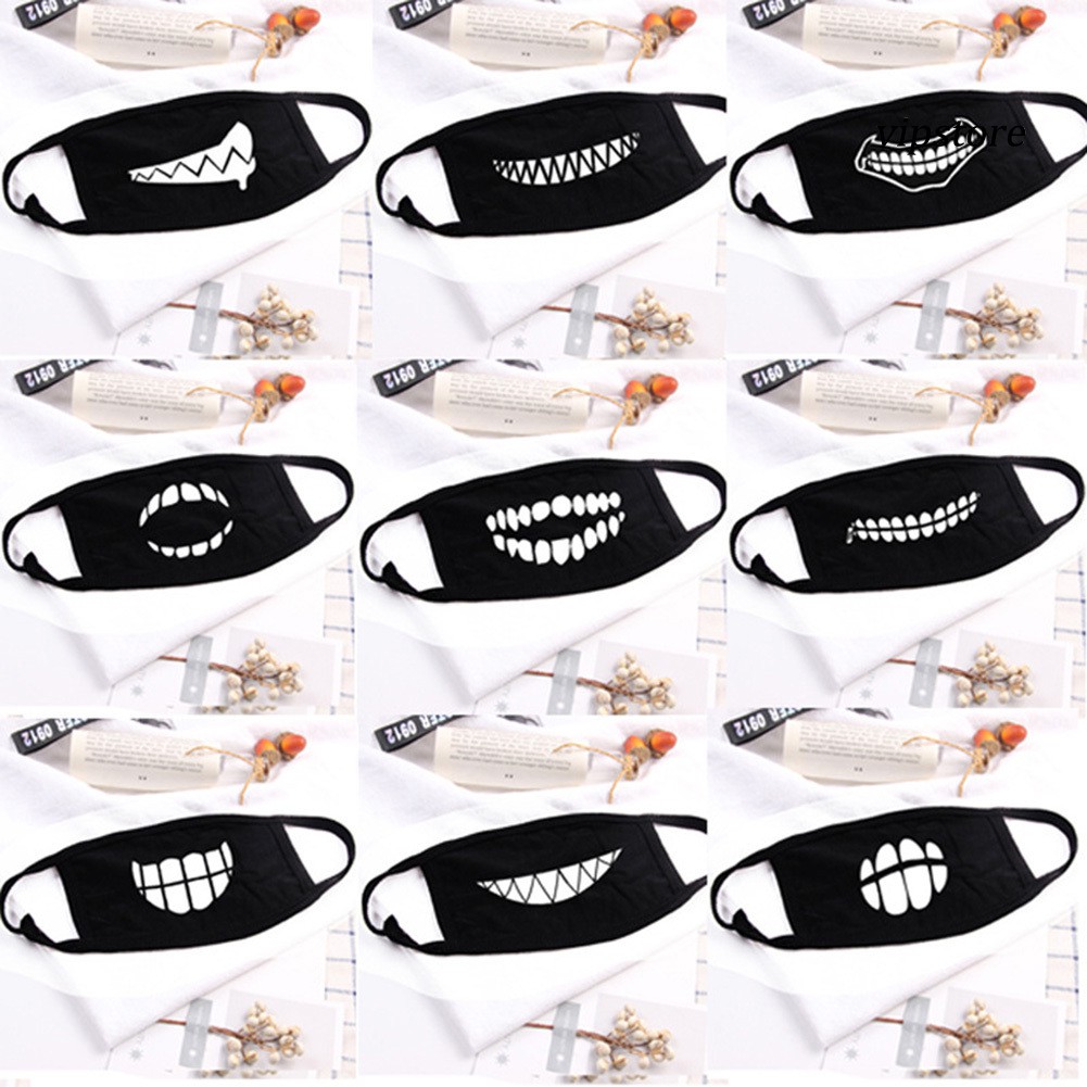 [VIP] Khẩu Trang Chống Bụi In Hàm Răng Hoạt Hình