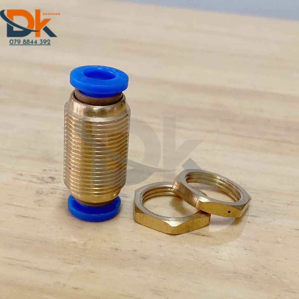 Nối khí nén 2 đầu ống siết thành PM