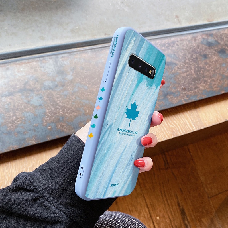 Ốp điện thoại chống sốc màu nước cho Samsung Galaxy S9 S10 4G 5G S10E S10 Lite S10 Plus S9 Plus