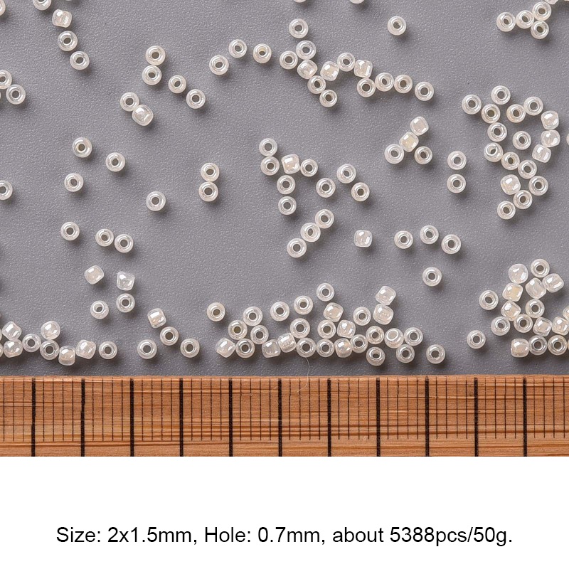 Hạt Thủy Tinh Olycraft 11 / 0 2.3x1.5mm: 1mm Khoảng 5300 Cái / 50g Làm Trang Sức Vòng Cổ