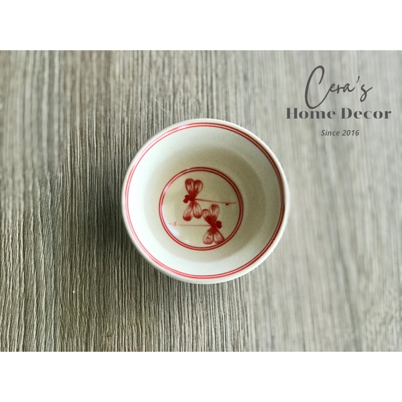 Bát chiết yêu men rạn giả cổ phi 10,5cm Gốm Bát Tràng hoạ tiết vẽ tay