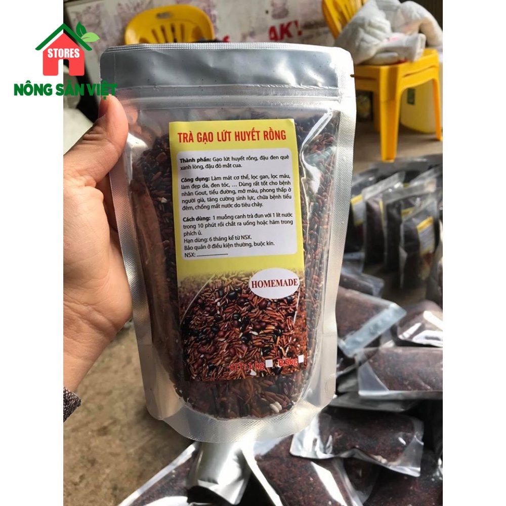 1Kg Trà Gạo Lứt Huyết Rồng Loại Ngon Nhất