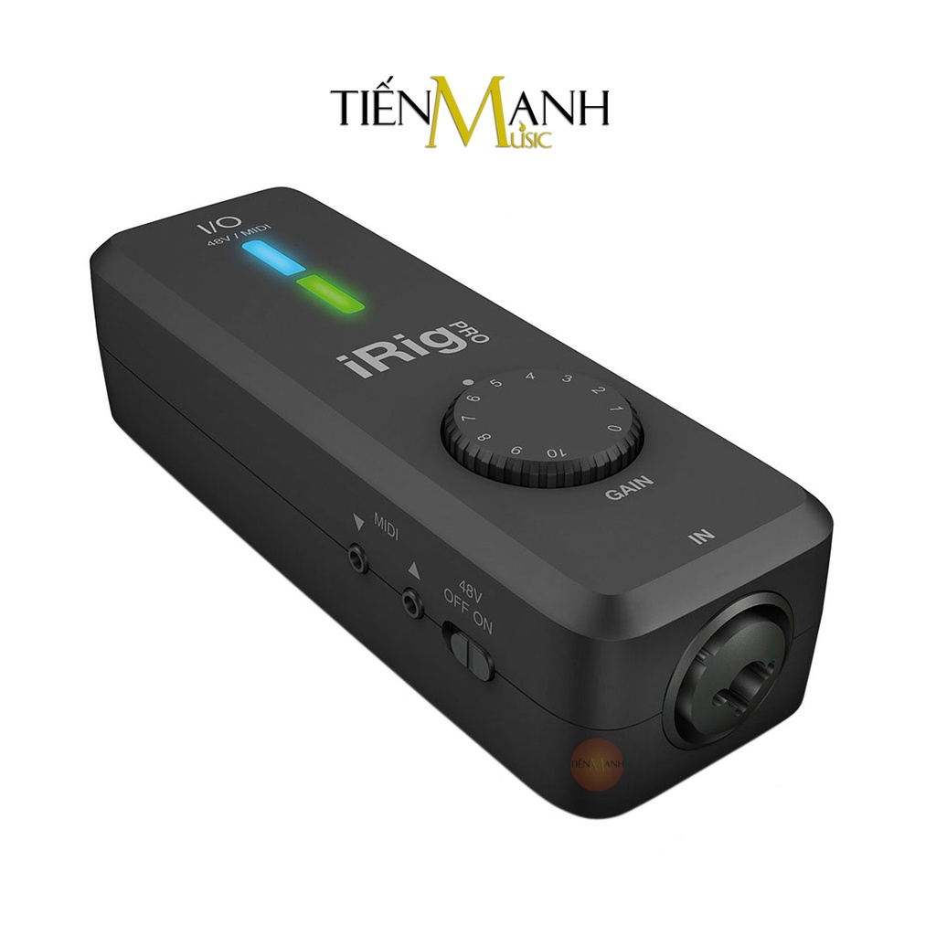 [Chính Hãng] Soundcard Thu Âm LiveStream IK Multimedia iRig Pro I/O Điện Thoại Nối Guitar Pickup Audio Interface Live