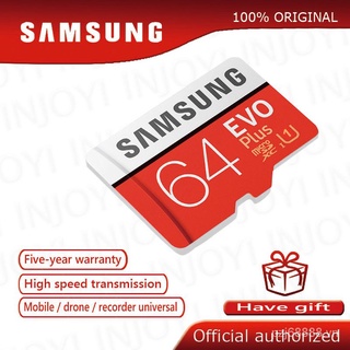 Thẻ nhớ SAMSUNG EVO Plus 64GB U3 EVO + 128GB 256GB Class10 32GB 16GB MicroSD UHS-I U thumbnail