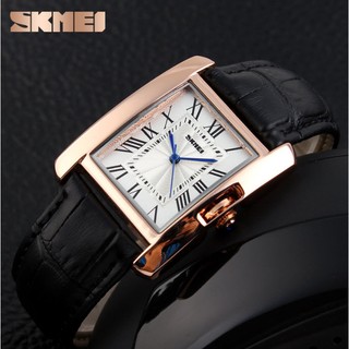 Đồng Hồ Nữ Skmei 1085 Dây Da (Có 3 Màu: Đen, Nâu, Xanh Lá)