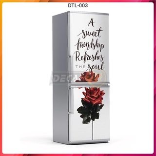 Miếng dán decal tủ lạnh chất liệu cao cấp siêu bền chống nước tuyệt đối - DTL-003