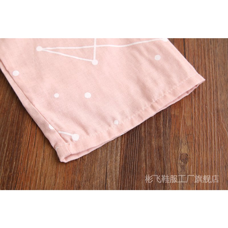 Đầm Ngủ Kimono Cotton Hai Lớp Dành Cho Nam Nữ | BigBuy360 - bigbuy360.vn