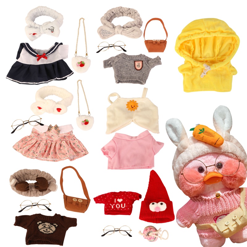 Đồ chơi nhồi bông hình vịt hoạt hình mềm mại thiết kế đáng yêu 30cm LALAFANFAN cho bé (có bán lẻ)