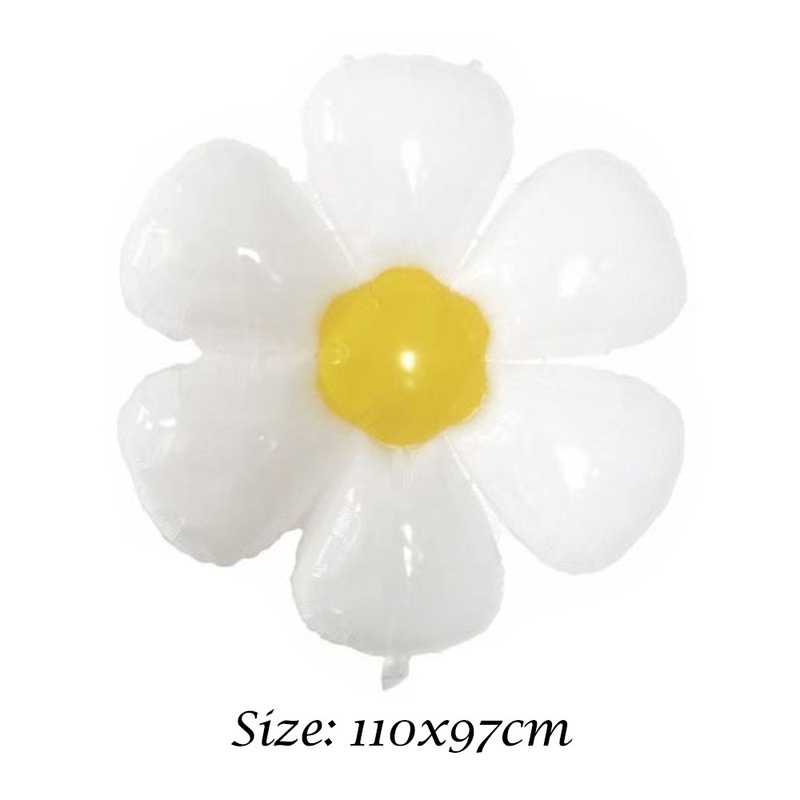 Bong Bóng Lá Nhôm Hình Hoa Cúc/Hướng Dương/Hoa Mận Trang Trí Tiệc Sinh Nhật/Tiệc Cưới