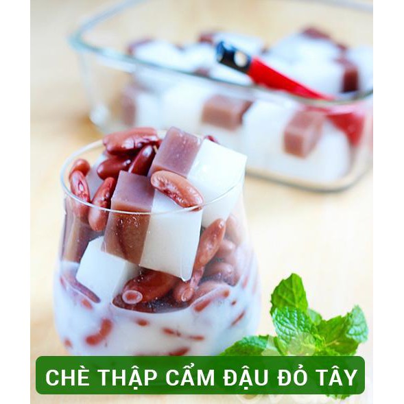 Combo 6 - Đậu lăng đỏ nguyên hạt &amp; Đậu cúc &amp; Đậu đỏ tây (mỗi túi 250g)