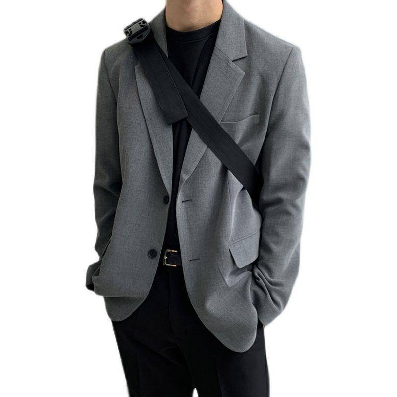Áo khoác vest unisex dáng rộng phong cách xuân thu hàn quốc thời trang thường ngày cho nam 2023