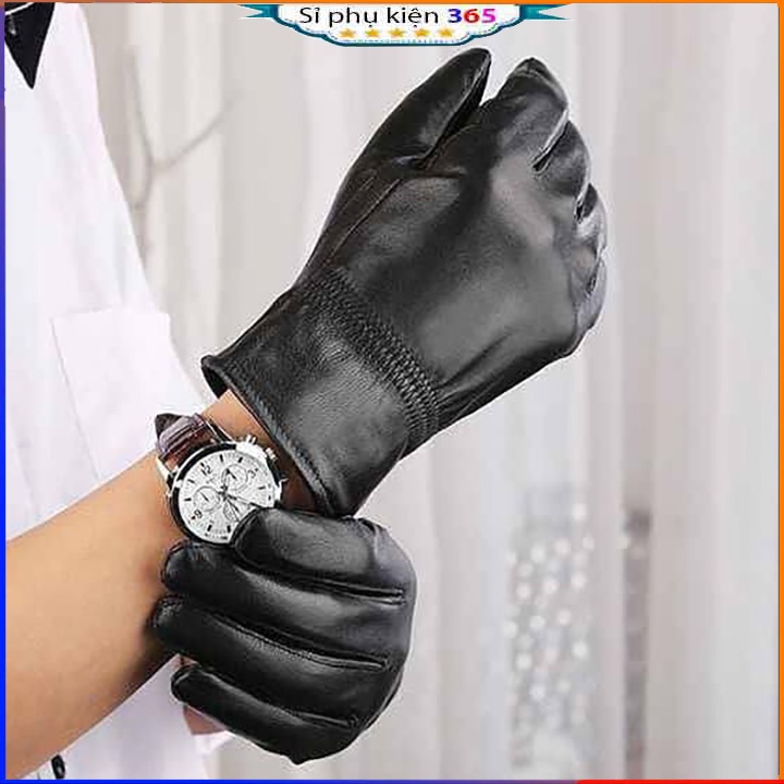 Găng tay nam da cừu thời trang Hàn Quốc