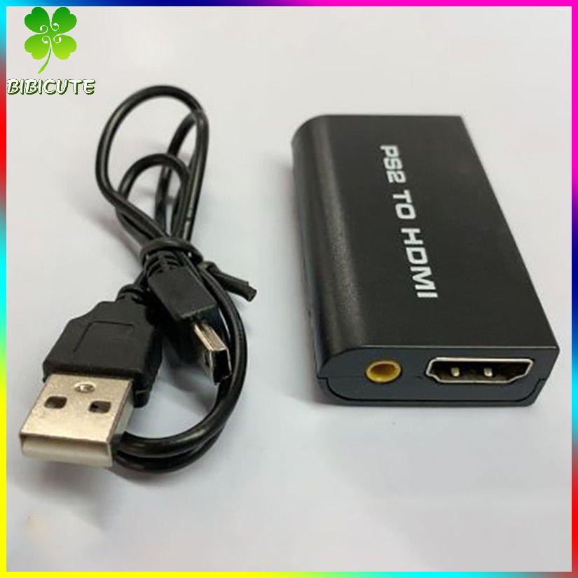 [Fast delivery]PS2 To HDMI-compatible Audio Video Converter Adapter AV HDMI-compatible Cable