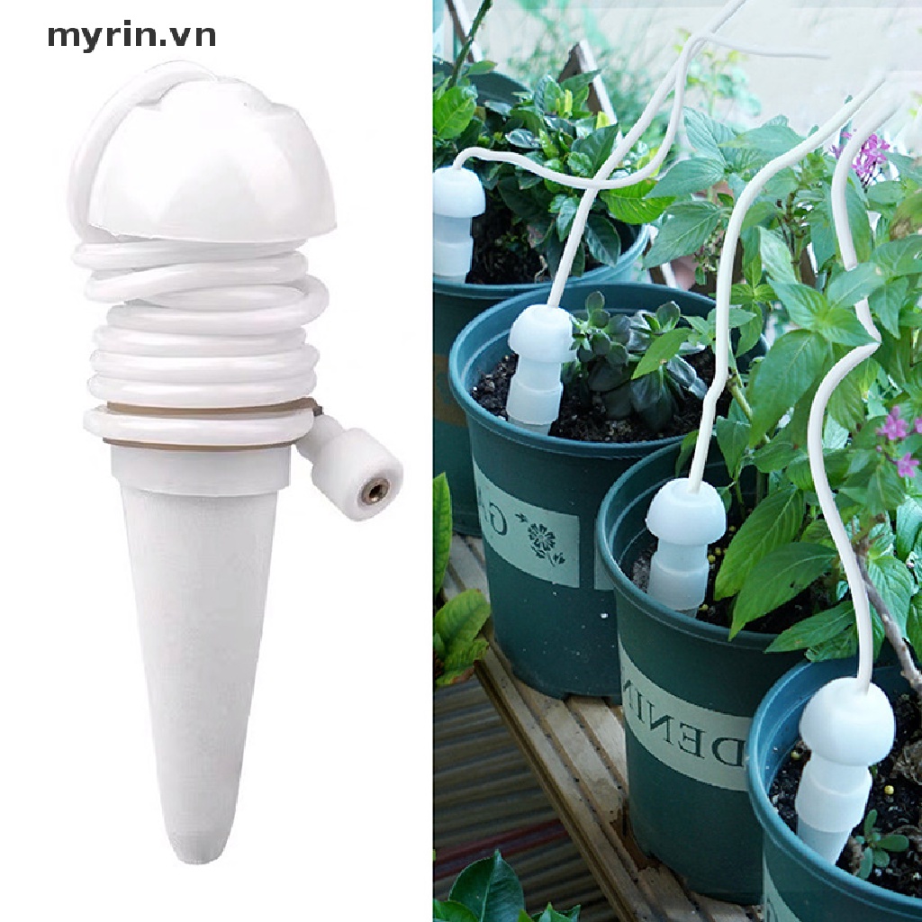 Set 4 Đầu Tưới Nước Nhỏ Giọt Tự Động Bằng Gốm Cho Cây Cảnh