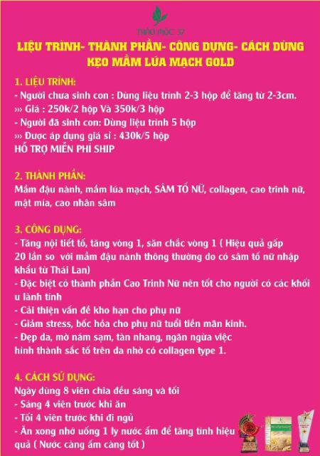 [Free Ship] 5 hộp Kẹo Mầm Sâm Tố Nữ Plus X2 Thảo Mộc 37 | BigBuy360 - bigbuy360.vn