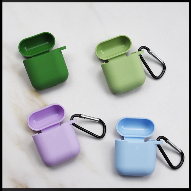 Vỏ Bảo Vệ Hộp Sạc Tai Nghe Airpods 1 / 2 Bằng Silicon Chống Rơi Hình Zevaret Có Móc Treo Tiện Dụng