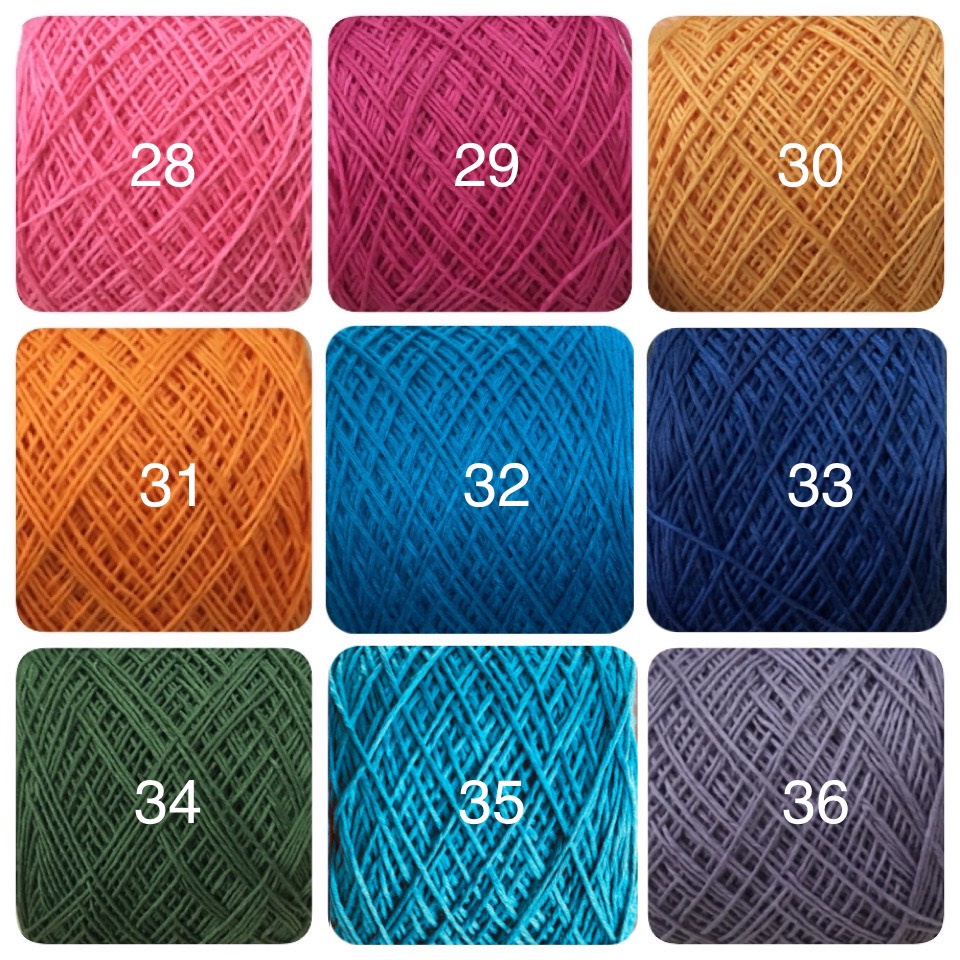 Bảng 1 : Len cotton việt nam ctvn sợi 1mm 100gram - Craft Yarn VN