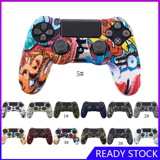 Vỏ Silicon Họa Tiết Rằn Ri Cho Tay Cầm Chơi Game Sony Ps4 Slim / Pro Dualshock4