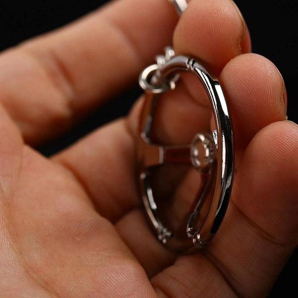 Móc Khóa Kim Loại Hình Vô Lăng Xe Hơi