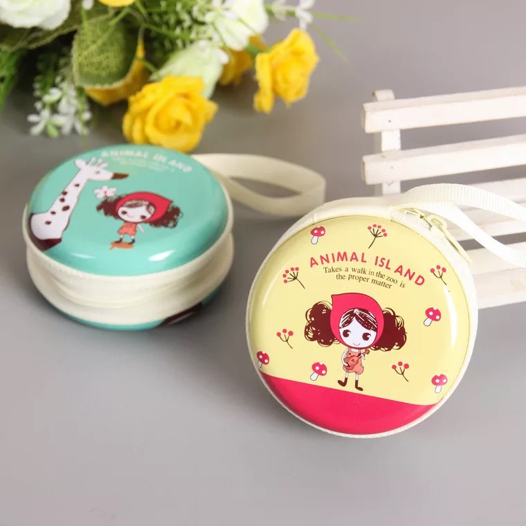 Hộp đựng tròn Chibi Animal Island &amp; Little Amelie