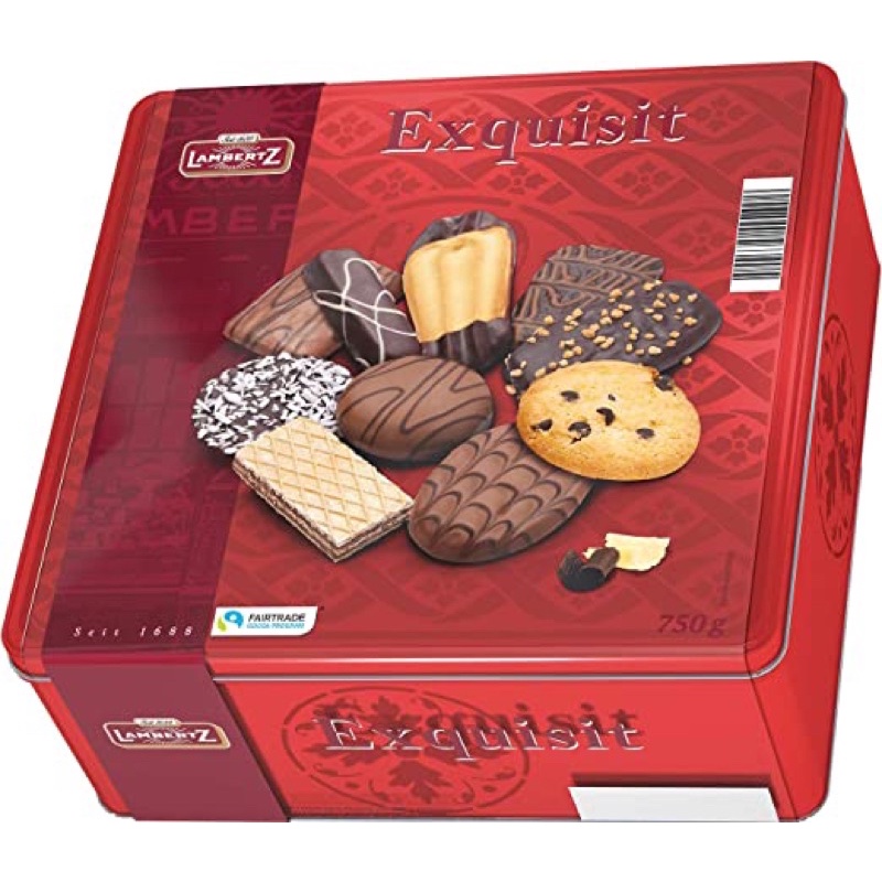 Bánh quy socola Exquisit Lambertz hỗn hợp 750g