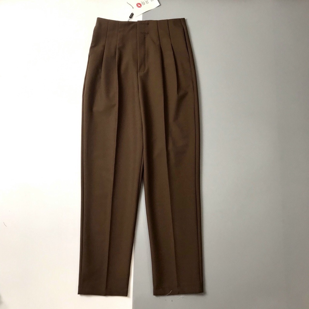 Quần baggy nữ cạp liền Susana Trơn vải Cao Cấp