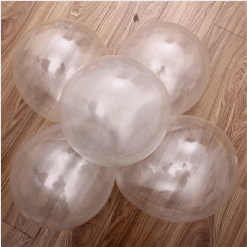Set 10 Bong Bóng Latex Trong Suốt Dày 12 Inch Dùng Trang Trí
