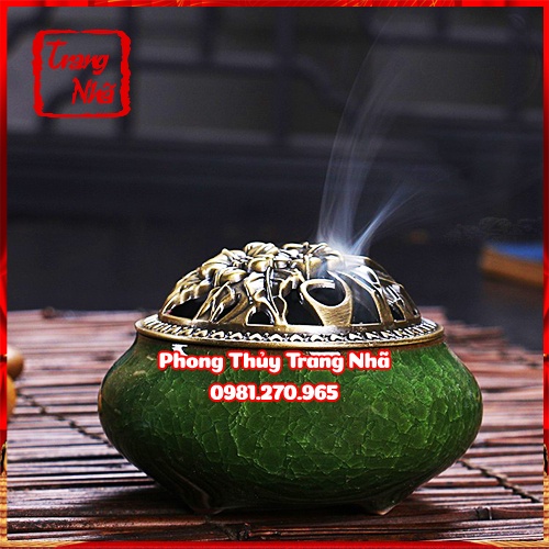 Bộ Lư Xông Trầm Hương Đỉnh đốt nhang