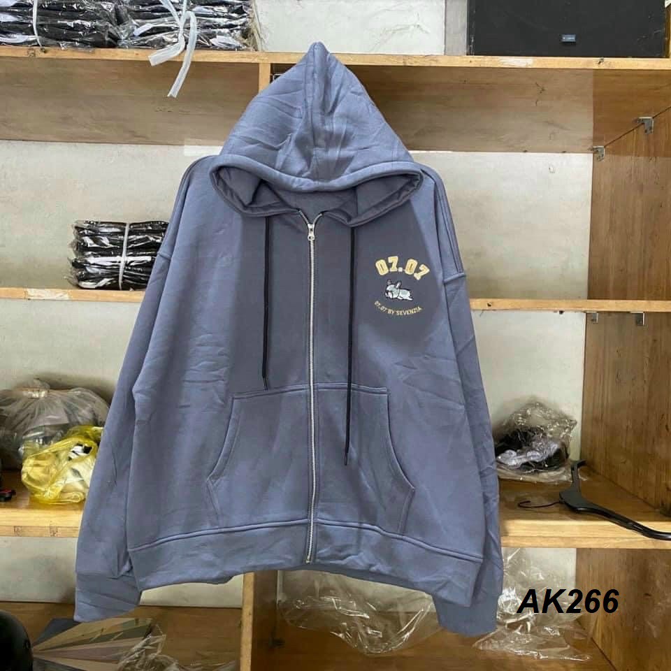 Áo Hoodie thun nỉ khóa kéo AK266