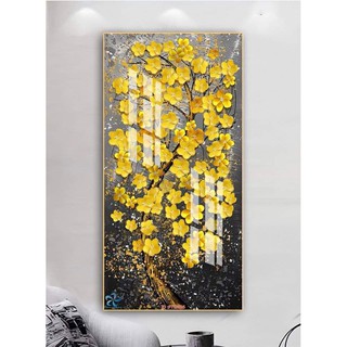 Tranh tráng gương, tranh treo tường cao cấp cây mai vàng phú quý chỉ từ 199k