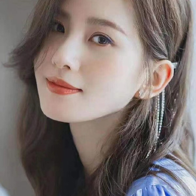 Trâm Cài Tóc Chữ U Đính Đá Phối Tua Rua Toàn Diện Phong Cách Hàn Quốc