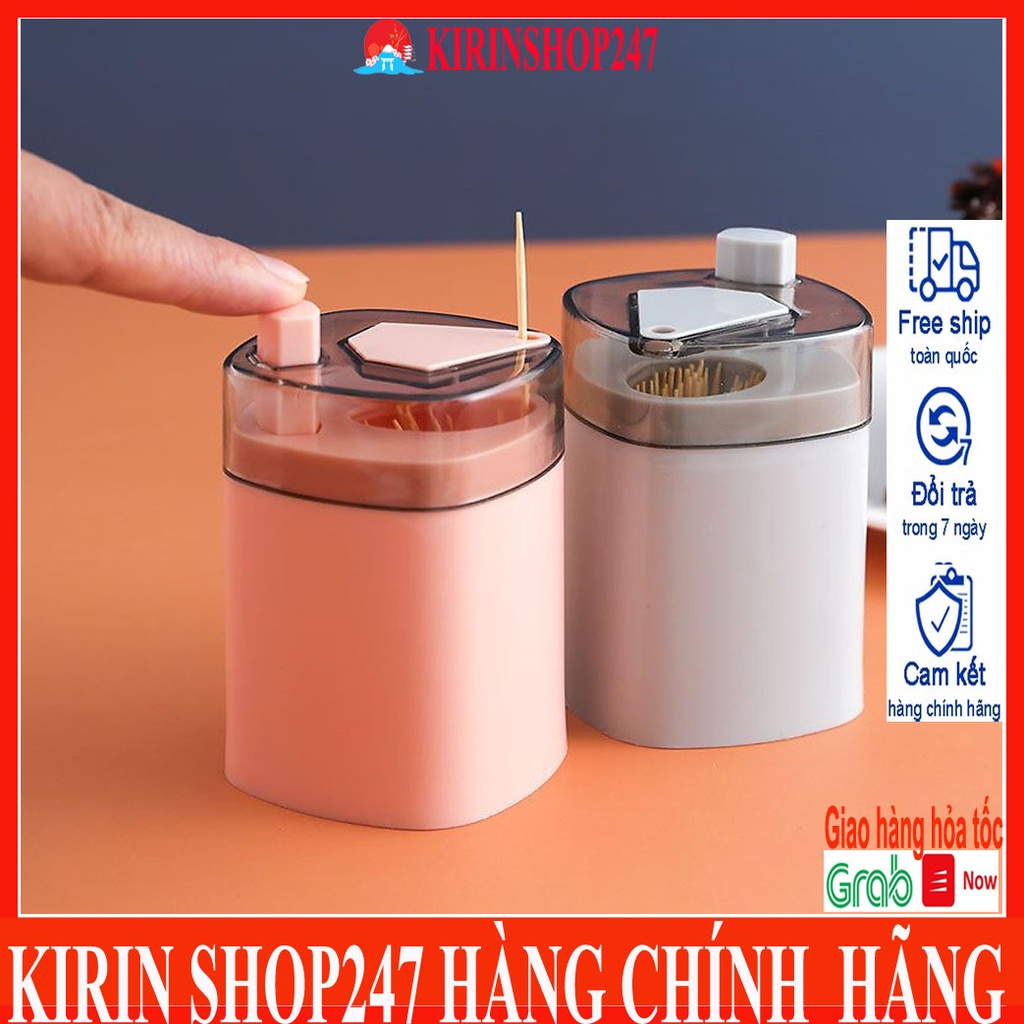 Lọ đựng tăm thông mình,hộp đựng tắm nhấn nhả tăm tự động