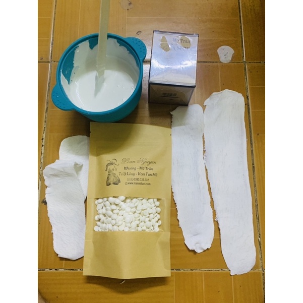 Sáp wax lông nóng Hard Bean dòng premier siêu bám lông tơ ngắn(sáp dừa ,coconut, trắng trong,trong ánh tím)