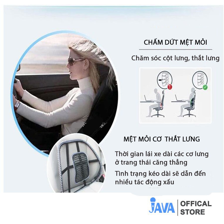 [XẢ KHO] Tựa Lưng Ô Tô Cao Cấp - Chông Đau Lưng, Lệch Cột Sống