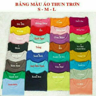 Combo 8 áo thun trơn size xl 300k