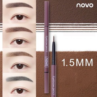 [FREESHIP-CHUẨN AUTH] Chì kẻ mày 2 đầu Novo Molandi's Flexible Eyebrow Pen hàng chính hãng nội địa Trung