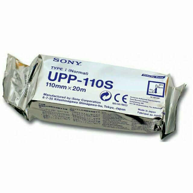 1 cuộn giấy in nhiệt Sony UPP 110S. Giấy in siêu âm chuẩn đoán y khoa
