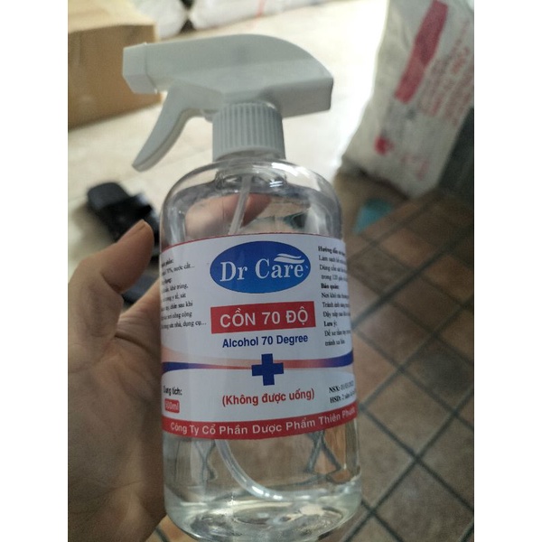 cồn sát khuẩn y tế 70 độ chai xịt 500ml