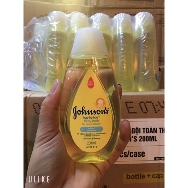 sữa tắm em bé Jonson