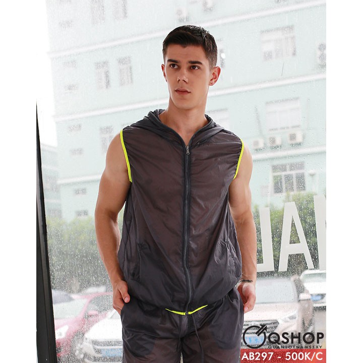 ÁO KHOÁC DÙ KHÔNG TAY NAM AB297