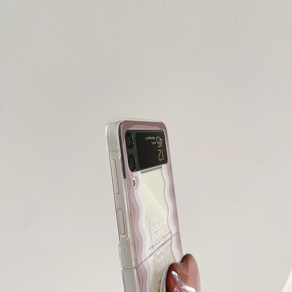 Ốp Điện Thoại PC Cứng Trong Suốt Họa Tiết Hoạt Hình Thời Trang Cho Samsung Galaxy Z Flip 5 4 3 2 1 5G Flip5 Z Flip1 2 Flip3 Flip4