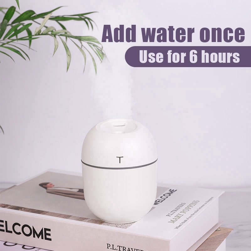 MINI Máy Xông Tinh Dầu - Máy Phun Sương Mini để Bàn, Đèn Xông Tinh Dầu Tạo ẩm Không Khí JS01 LED Humidifier