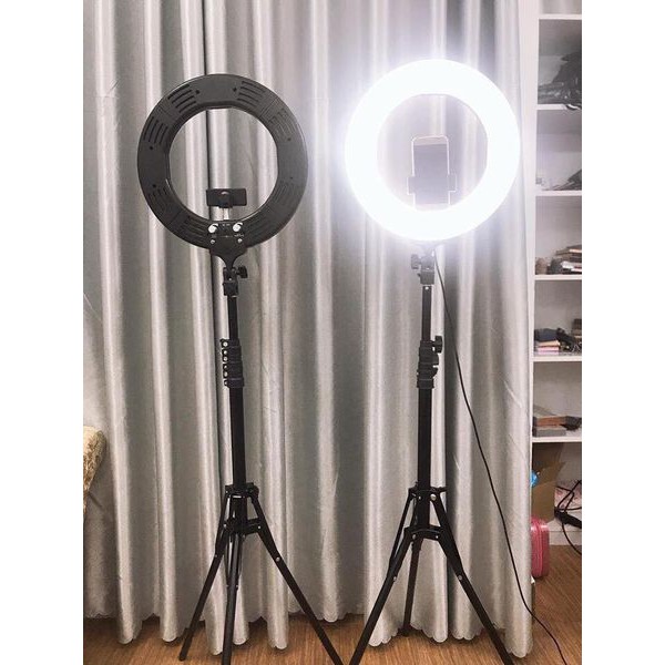 Đèn livestream 35cm loại xịn (55W) kèm chân thép 2 mét hỗ trợ bán hàng