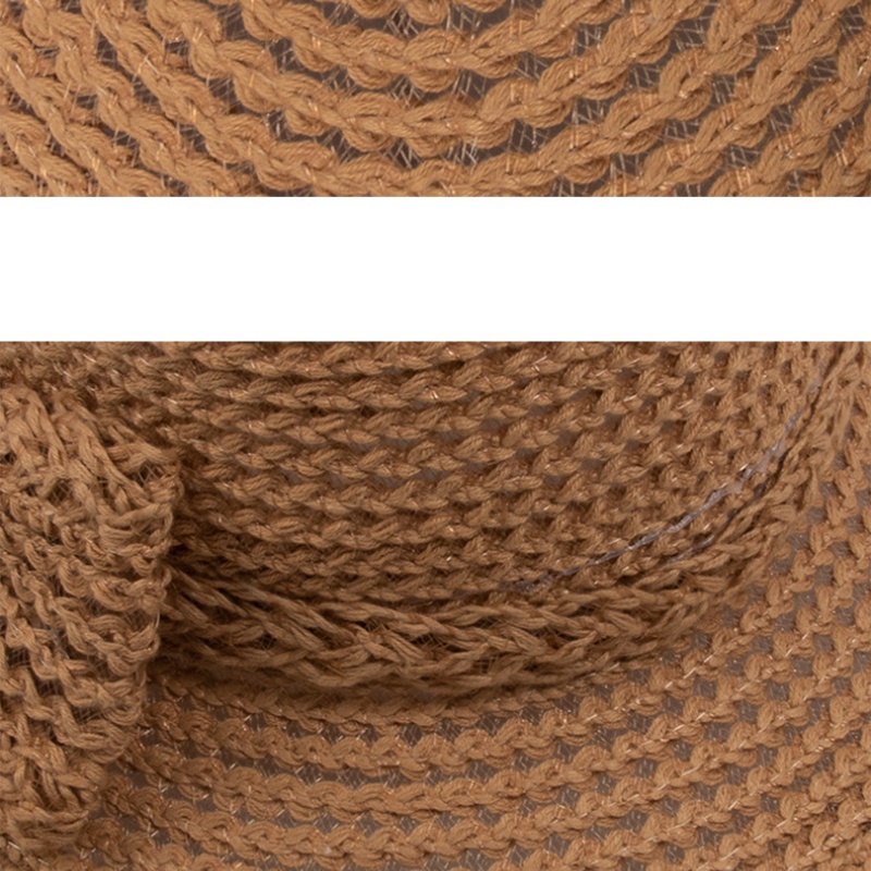 【FOX】 ✨ Mũ rơm thắt nơ kiểu mới Mũ chống nắng dành cho nữ Mũ che nắng ngoài trời Mũ đi biển mỏng thoáng khí Mũ đi biển rộng vành có thể gấp lại được Mũ che nắng có mái vòm cong✨