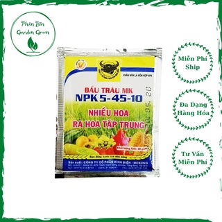 Phân bón kích ra hoa tập trung, hạn chế đen bông Đầu Trâu 5-45-10 gói 10g