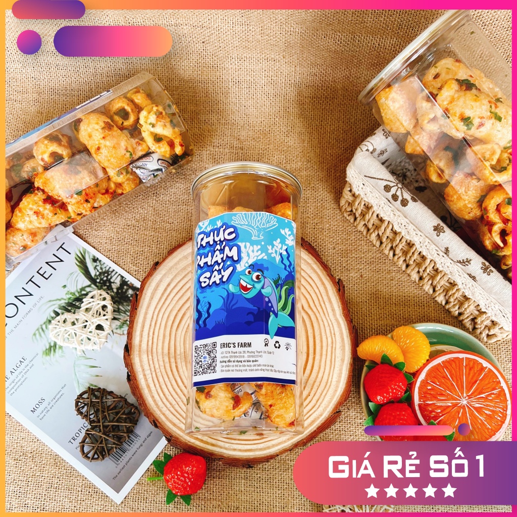 Da heo chiên giòn sốt mắm hành Eric's Food 150g, thơm giòn, ăn vặt Sài Gòn siêu ngon, giá rẻ