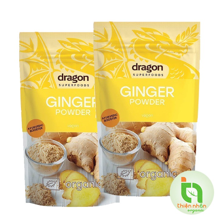 Bột gừng nguyên chất hữu cơ Dragon Superfoods 200g - Ginger powder